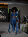 Flared Sequin Jumpsuit